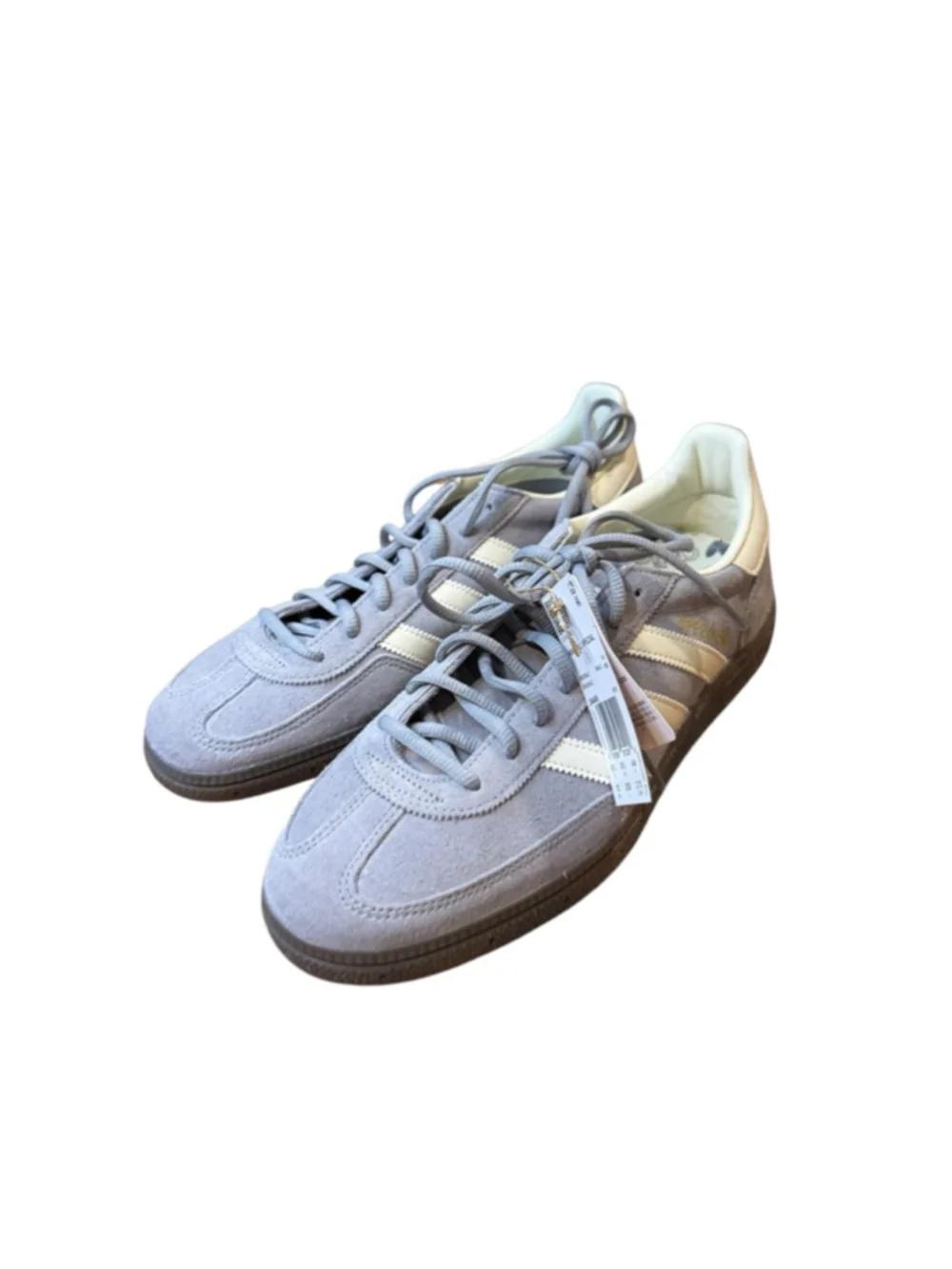Men's Adidas Handball Spezial Grey White Sneakers Size 10